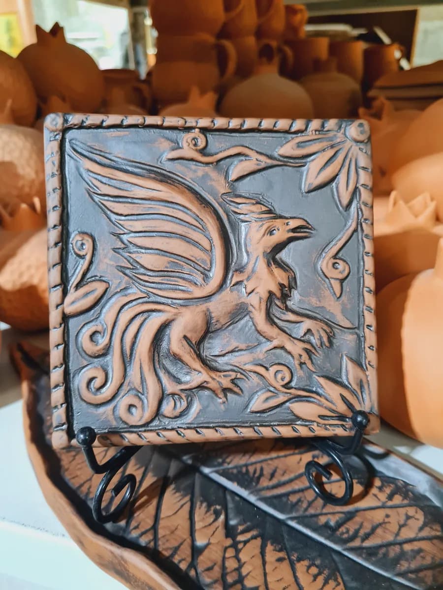 Авторский керамический изразец
