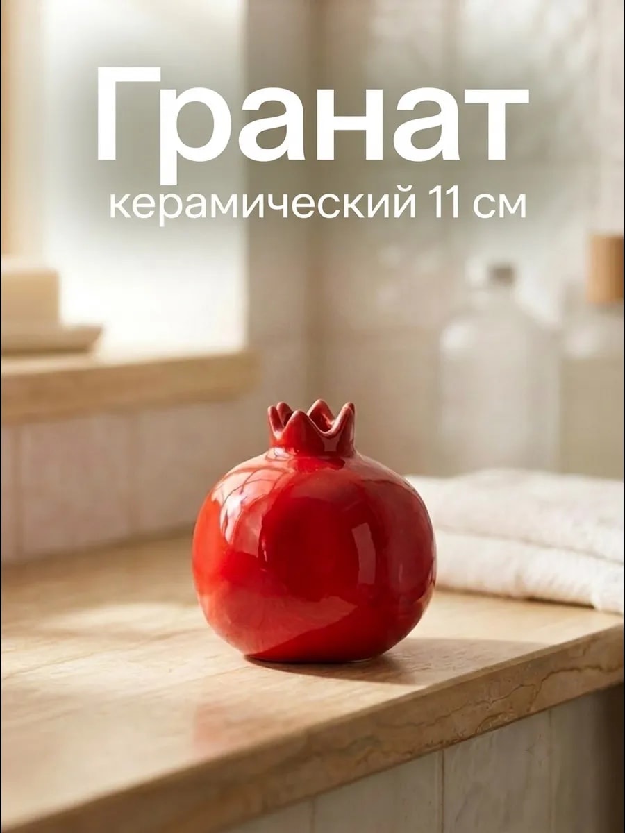Фигурка декоративная керамическая Гранат — фото 1